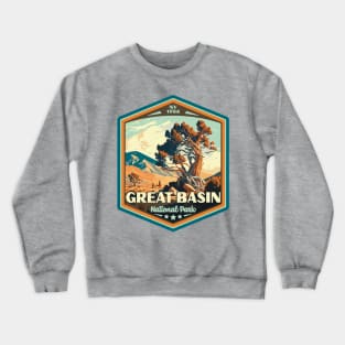 Great Basin National Park  Vintage WPA Style National Parks Art Crewneck Sweatshirt